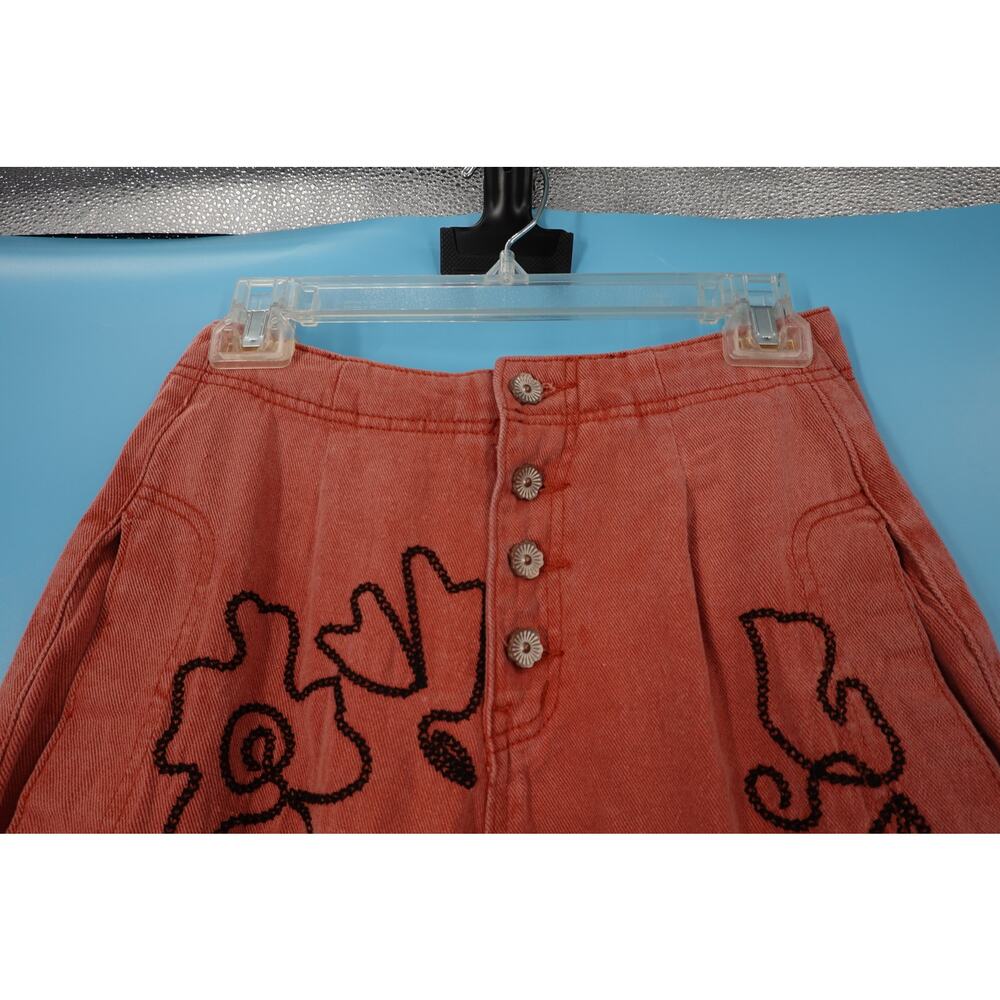 POL Size Medium Orange Embroidered Pants SIze M - Picture 5 of 9